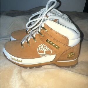 Timberland Kids Brown and White Boots